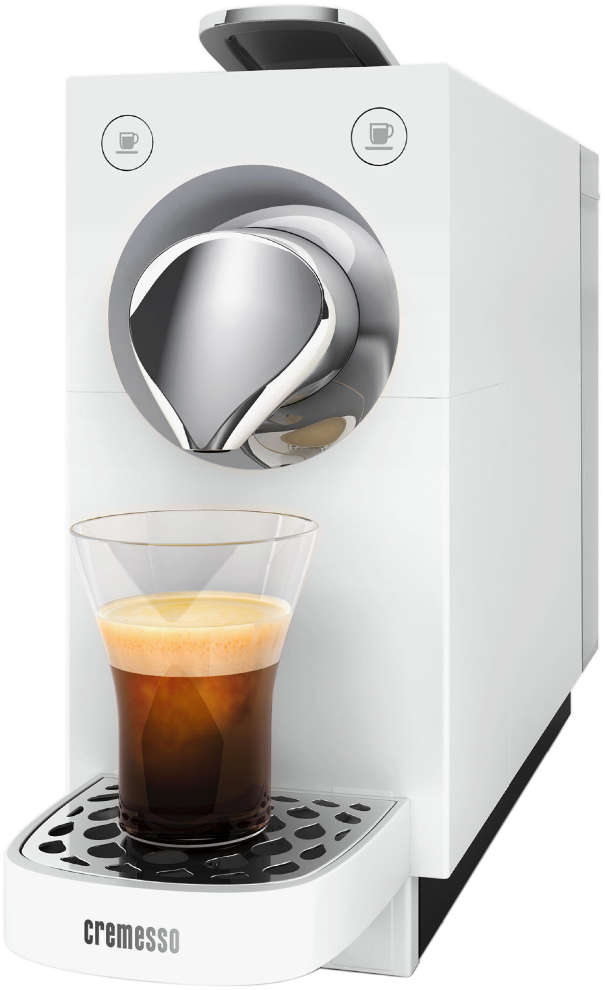 CREMESSO Una Automatic Pure White kapszulás kávéfőző, 19bar, fehér