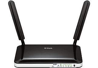 Router inalámbrico - D-Link DWR-921, banda ancha, 3G/4G, color negro