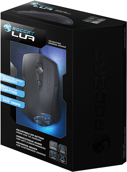 ROCCAT LUA Maus, Schwarz