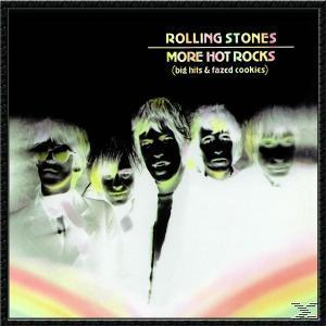 Albumcover der Rolling Stones 'More Hot Rocks', mit den Gesichtern der Bandmitglieder.