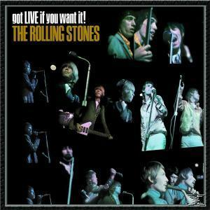 The Rolling Stones Albumcover, Collage von Bandmitgliedern, die live vor schwarzem Hintergrund auftreten.