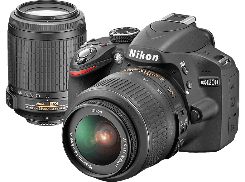 Cámara Réflex Nikon D3200 + 1855 + 55200 VR