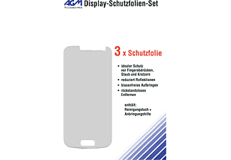 AGM 3er Displayfolie für Samsung Galaxy S4 mini Displayschutzfolie (für Samsung Galaxy S4 mini, Galaxy S4 mini Value)