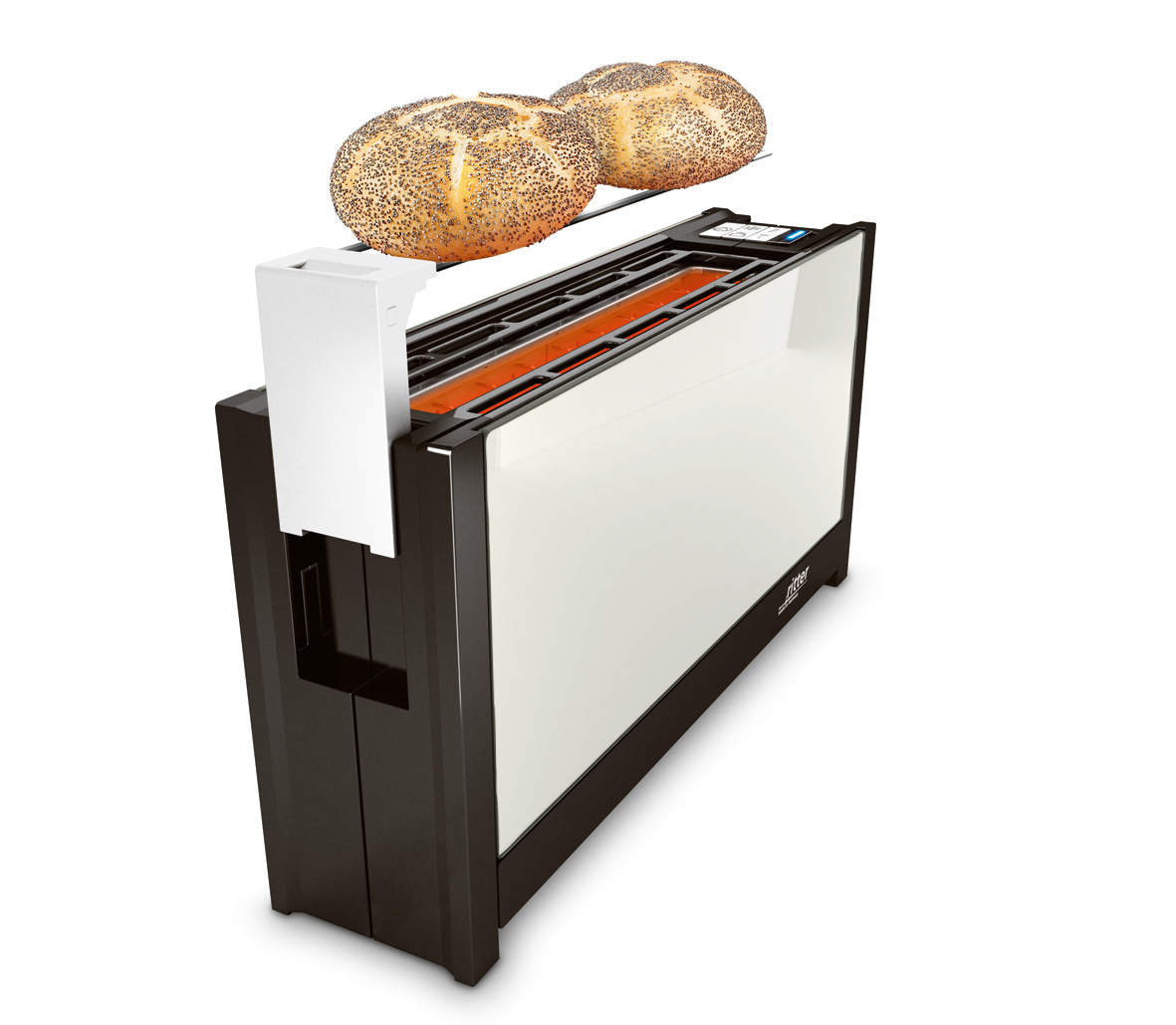 RITTER 630.001 VOLCANO 5 Toaster Weiß (950 Watt, Schlitze: 1)