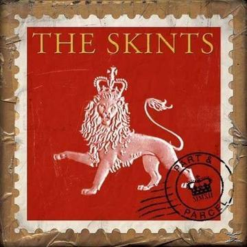 Albumcover mit einem Löwenstempel. Ein Löwe mit Krone auf rotem Hintergrund.