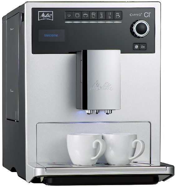 MELITTA E 970-101 Caffeo CI Kaffeevollautomat Silberfarbig