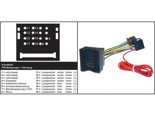 AIV 410632 Autoradio Adapter - Opel Astra, Seat Altea, VW Autoradioadapter