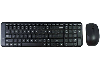 LOGITECH MK220 Kablosuz Türkçe Q Klavye Mouse Seti - Siyah