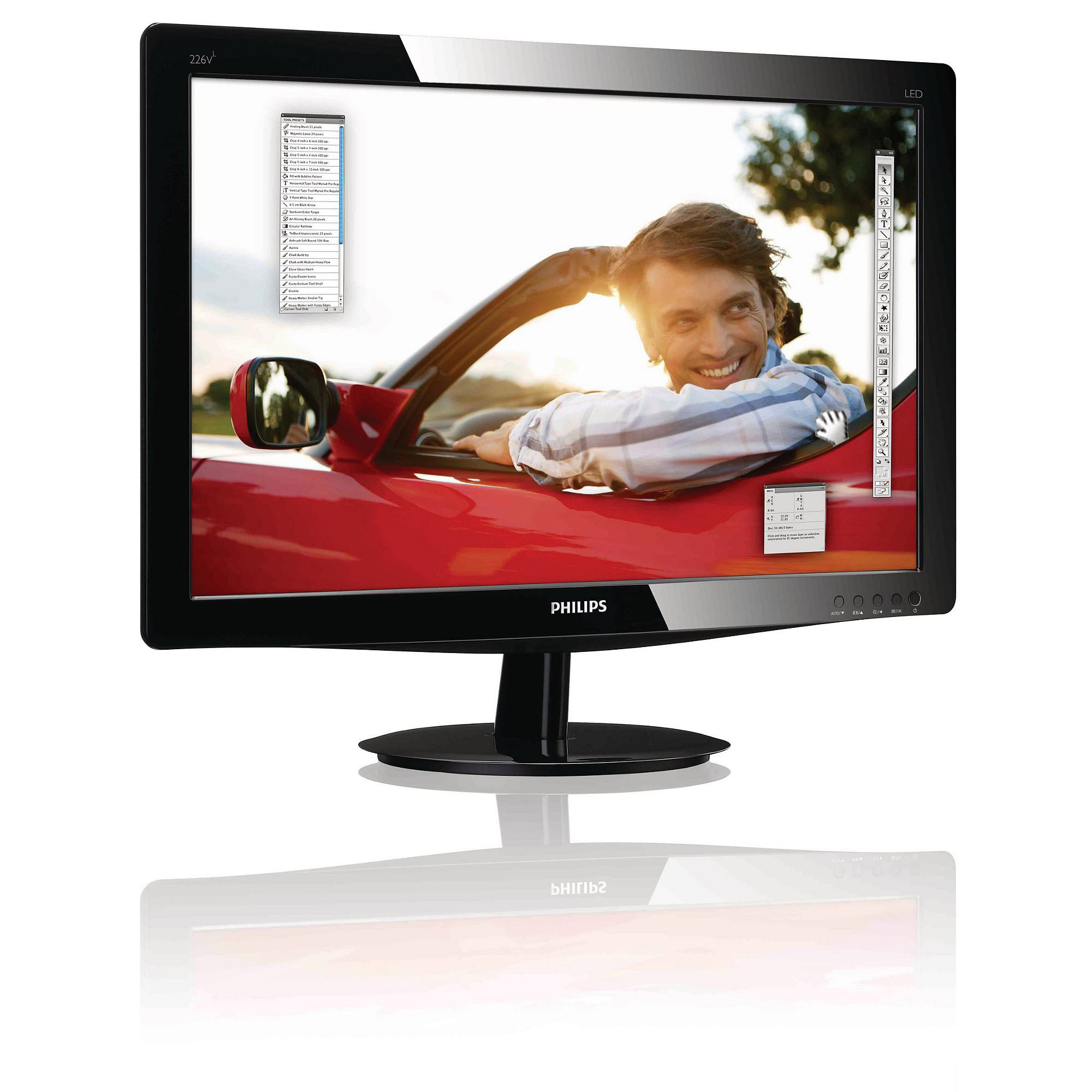 PHILIPS 226V3LSB25/62 21,5 inç LED Monitör