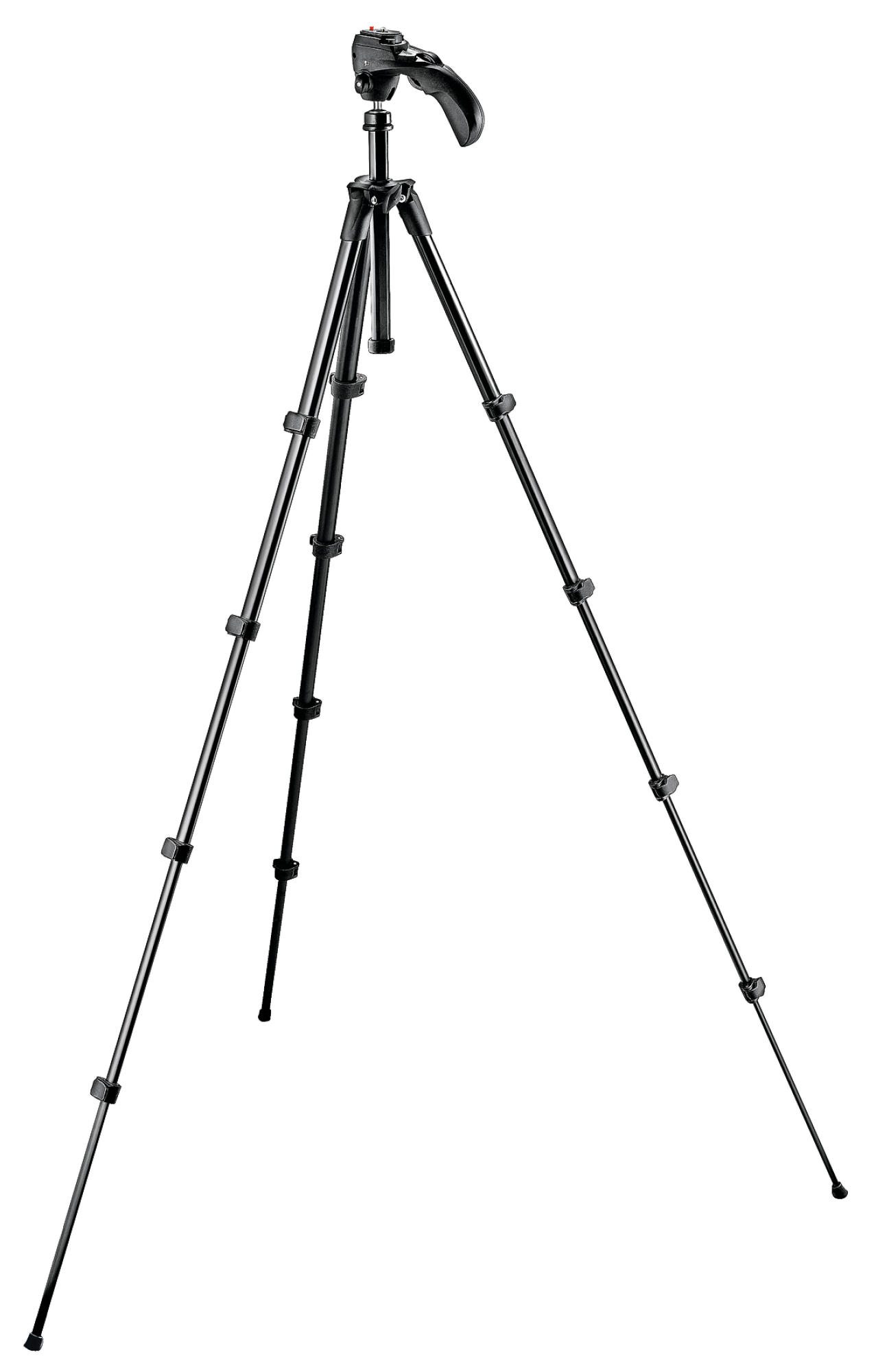 MANFROTTO MKC3-H01 Dreibein Stativ, Schwarz, Höhe offen bis 1540 mm