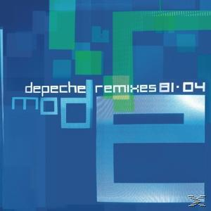 Albumcover mit blauem Hintergrund und abstrakten geometrischen Formen. Der Titel lautet 'Remixes 81-04'.