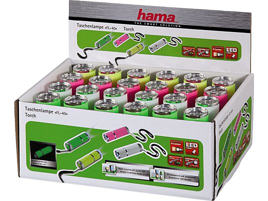 HAMA FL-40 - Taschenlampe (Pink/Grün/Gelb/Weiss)