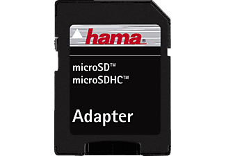 HAMA hama microSDHC Class 10 UHS-I 8 GB + Adapter - Carte mémoire - Noir - scheda di memoria  (8 GB, 45, Nero)