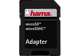 HAMA microSDHC 45MB/S CL10 8GB+AD - Speicherkarte  (8 GB, 45 MB/s, Schwarz)