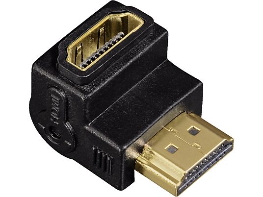 HAMA Adattatore d’angolo HDMI ™ ad alta velocità, presa - innesto, 270 ° - Adattatore angolare HDMI (Nero)