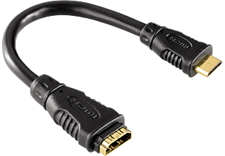 HAMA Adaptateur câble HDMI™, Fiche type C (mini) - Prise type A - Adaptateur HDMI (Noir)