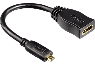 HAMA hama Cavo adattatore HDMI ™, Presa tipo D (Micro) – Innesto tipo A - Adattatore HDMI (Nero)
