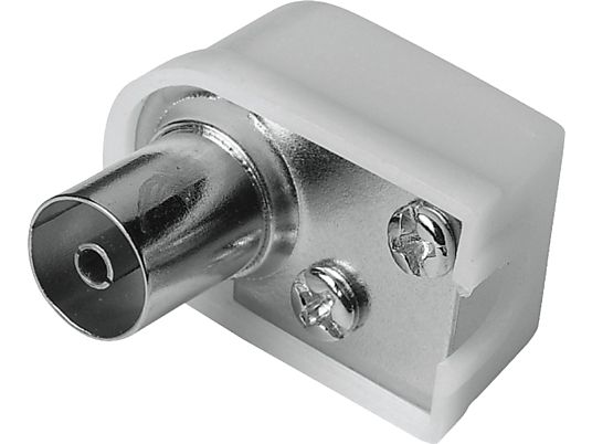 HAMA 122480 SOCKET COAX ANG SCREWABLE - Koax-Adapter (Silber)