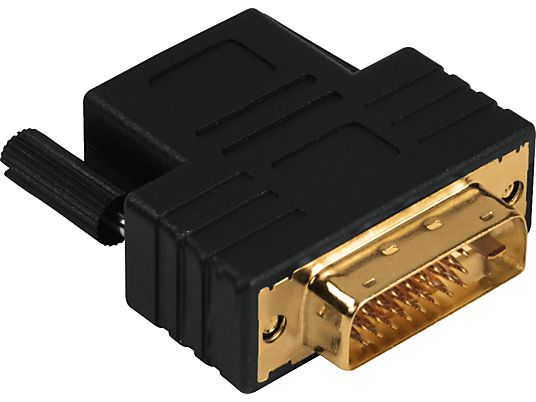 HAMA Adattatore compatto, Presa DVI-D - HDMI™-innesto, nero - Adattatore compatto (Nero)