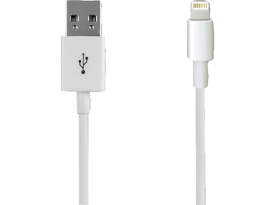 CELLULAR LINE Lightning USB-cavo per trasmissione dati - per iPhone 5 - bianco - 1 Cavo dati USB (Bianco)