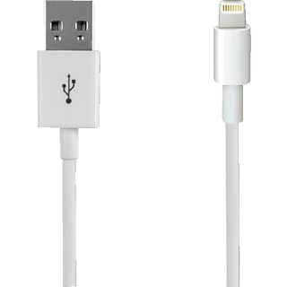 CELLULAR LINE Lightning USB-cavo per trasmissione dati - per iPhone 5 - bianco - 1 Cavo dati USB (Bianco)