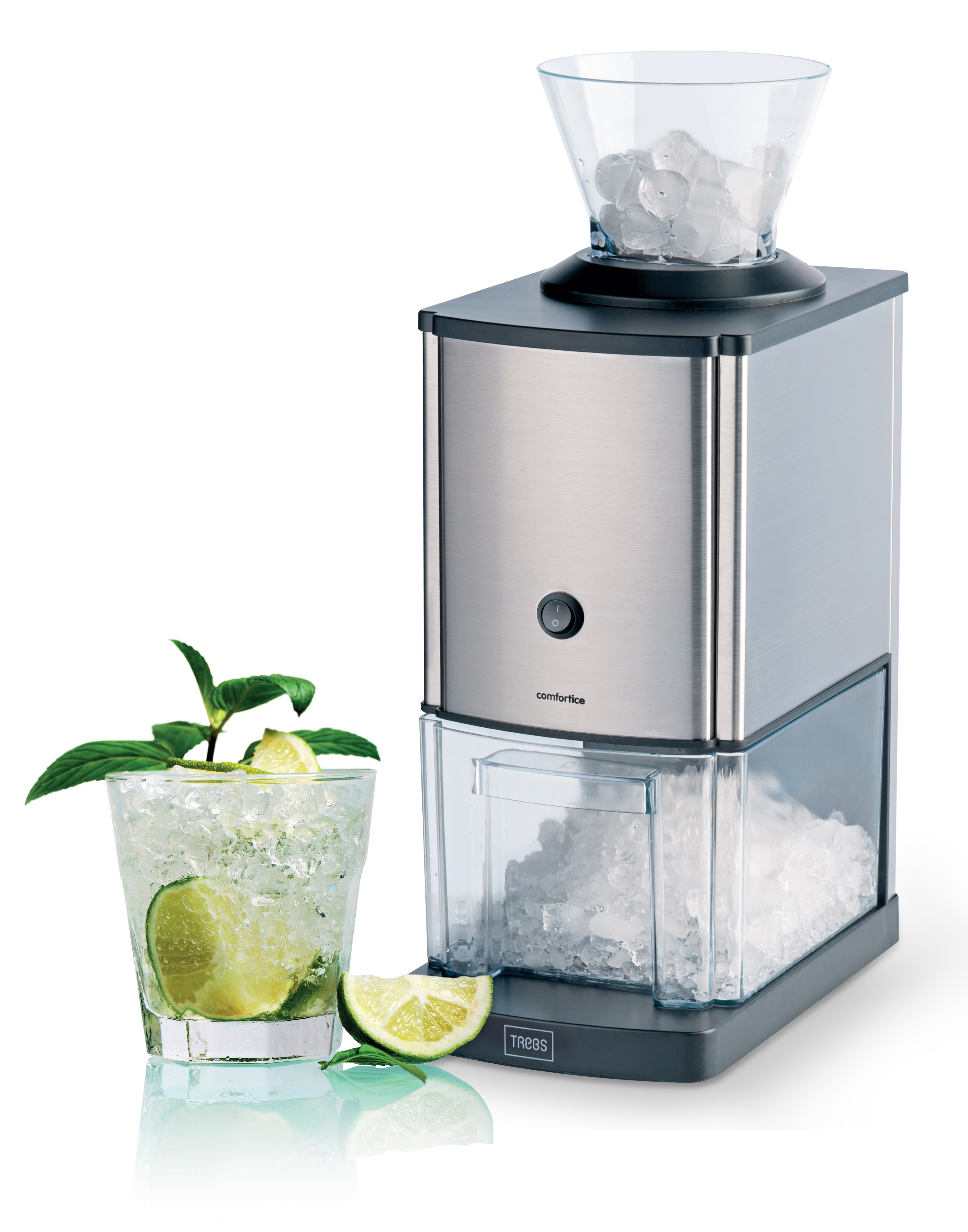 TREBS 21114 Comfortice Eiscrusher (80 Watt, Edelstahl)