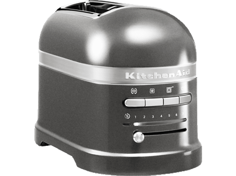 Schlitze: (1250 2) KITCHENAID Silber Watt, 5KMT2204EMS Toaster Artisan