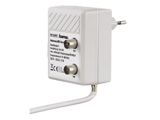 HAMA Amplificateur d'antenne - Amplificateur d'antenne (Blanc)