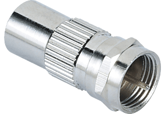 HAMA 122485 ADAPTER SAT/COAX M/M - SAT-Adapter (Silber)