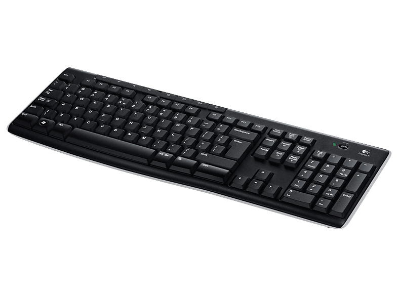 LOGITECH LOGITECH K270 Kabellose Tastatur, USB, DEU (Qwertz), Schwarz — Foto 2 von 2