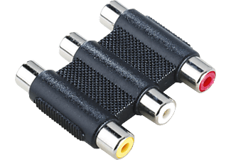 HAMA 122249 ADAPTER AV-RCA F/F - Video-Adapter (Schwarz)