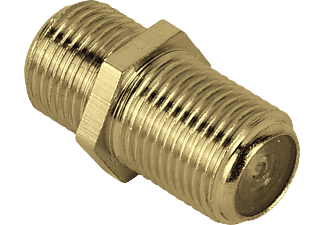 HAMA 123384 ADAPTER SAT F/F GP - SAT-Adapter (Gold)