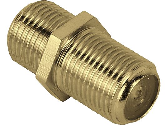 HAMA 123384 ADAPTER SAT F/F GP - SAT-Adapter (Gold)