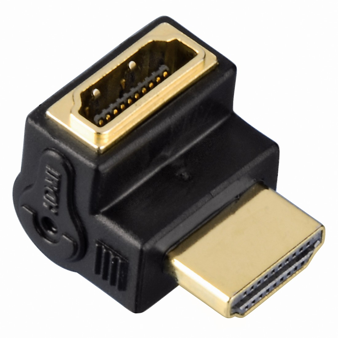 Adapter HAMA HDMI GN. 90 stopni - HDMI WT.