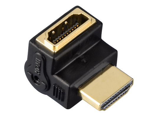 HAMA Adattatore d’angolo HDMI ™ ad alta velocità, presa - innesto,90 ° - Adattatore angolare HDMI (Nero)