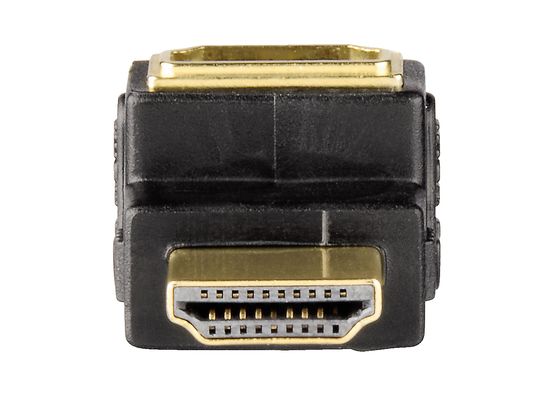 HAMA Adaptateur d’angle HDMI ™ haute vitesse, mâle-femelle, 90° - Adaptateur d'angle HDMI (Noir)