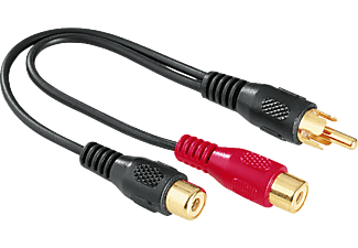 HAMA 123368 ADAPTER RCA M/2XF GP - Adapter (Schwarz)