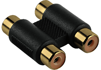 HAMA 123366 ADAPTER A-RCA F/F - Adapter (Schwarz)