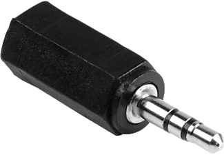 HAMA Adaptateur audio, Fiche jack stéréo 3,5 mm – Prise jack stéréo 2,5 mm -  (Noir)