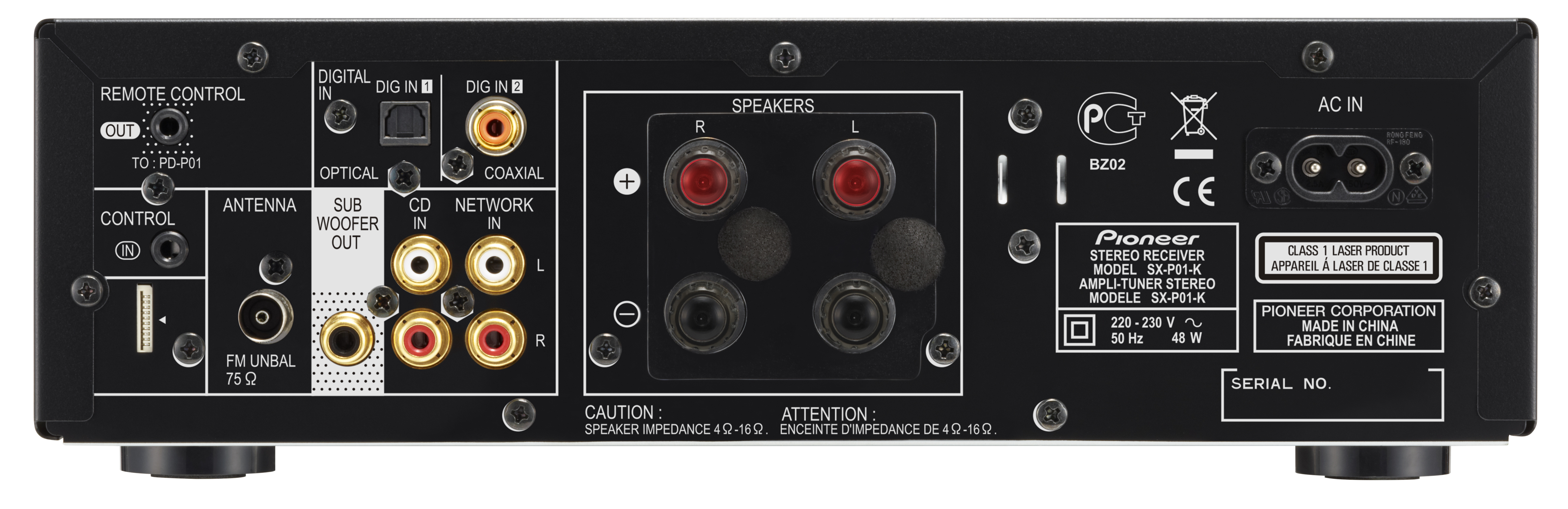 PIONEER XC-P01-K Kompaktanlage (iPod Steuerung, Schwarz)