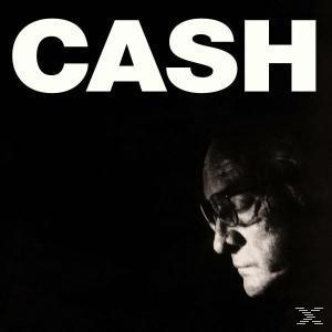 CD-Cover. Das Wort CASH in Weiß auf schwarzem Hintergrund, mit einem Portrait.