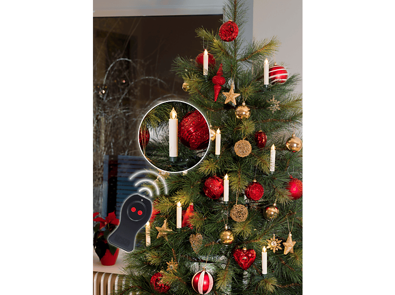 Thumbnail - KONSTSMIDE 1900-10010 Lichterkerzen, Weiß, Warmweiß