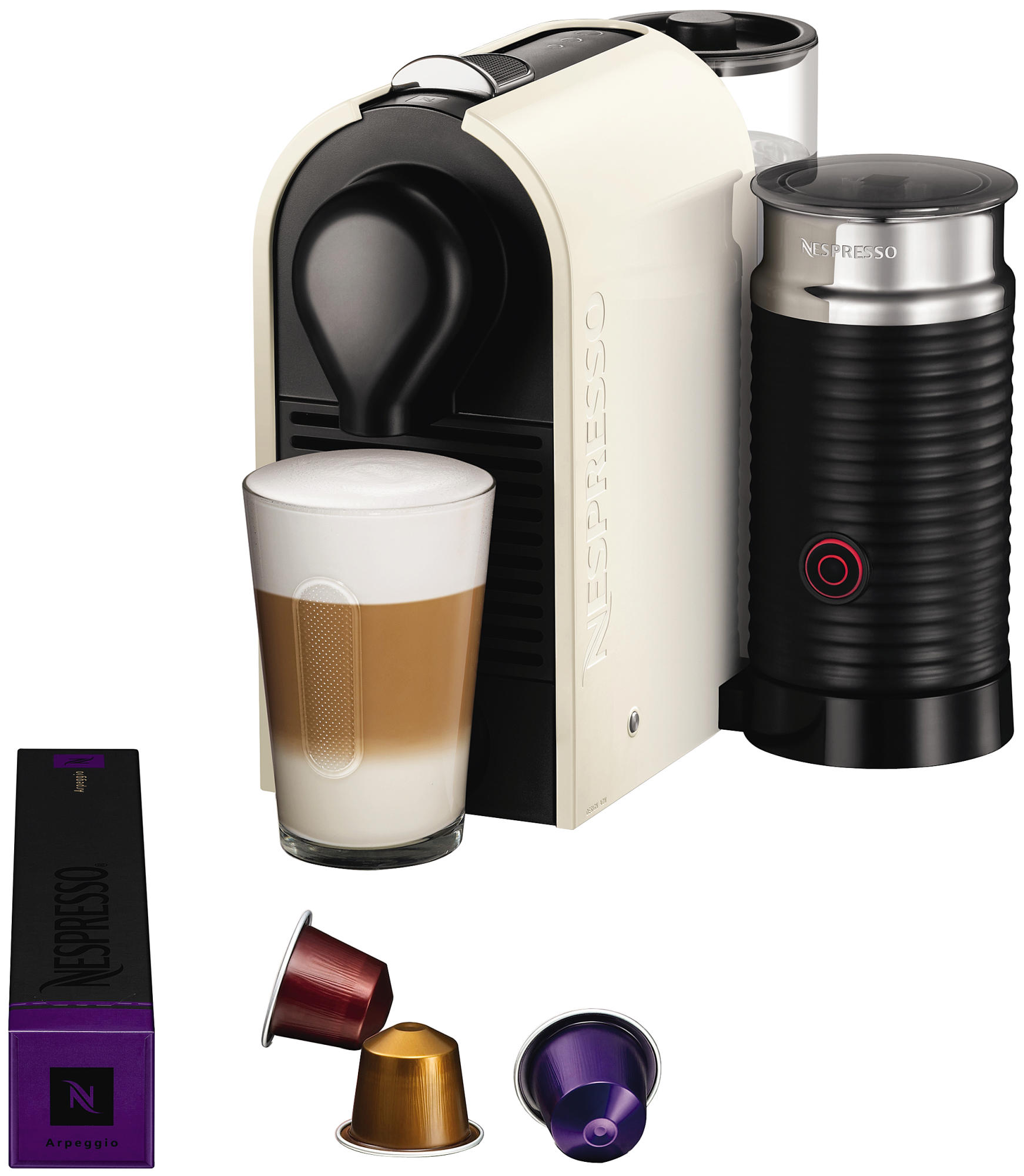 Cafetera de cápsulas Nespresso - Krups XN2601 P4 U PERLA Presión de 19 bares, Automática, con