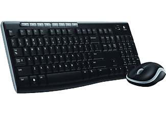 LOGITECH MK270 Kablosuz USB Alıcılı Türkçe Q Klavye Mouse Seti, Siyah