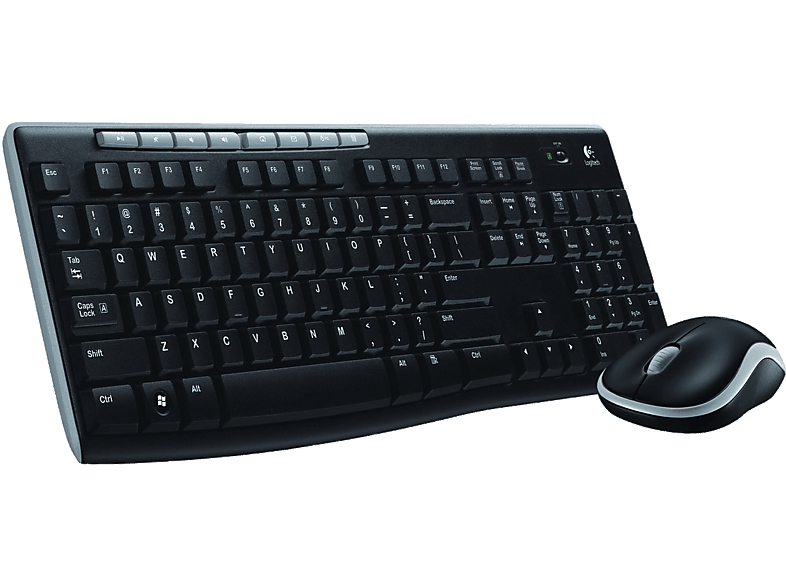 Logitech Mk270 Kablosuz USB Alıcılı Türkçe Q Klavye Mouse Seti, Siyah