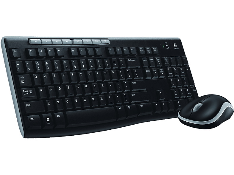 LOGITECH MK270 Kablosuz USB Alıcılı Türkçe Q Klavye Mouse Seti, Siyah