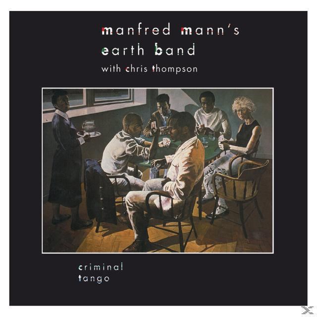 Albumcover: Manfred Mann's Earth Band, mit Männern in einem Raum, die Karten spielen.
