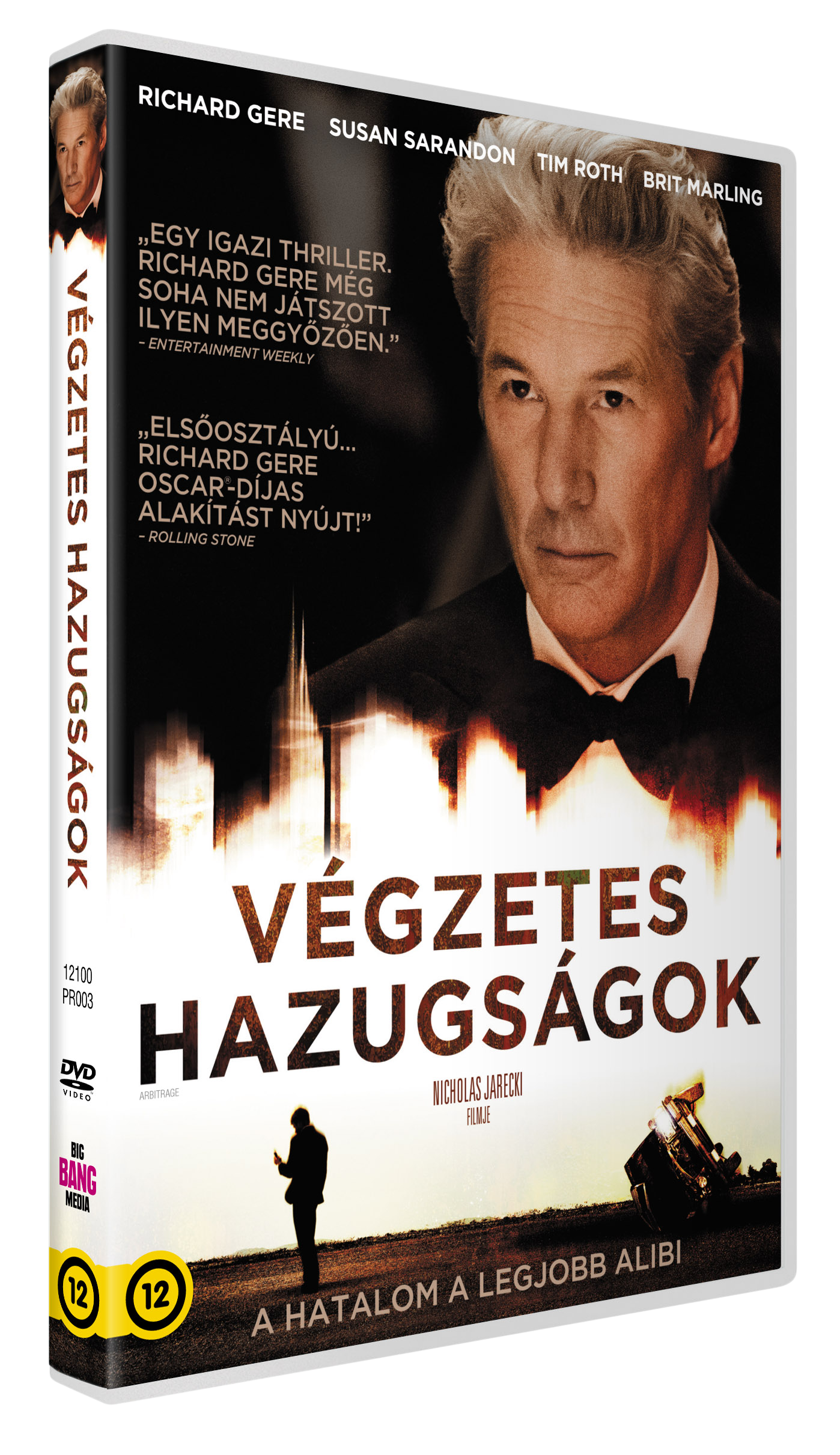 DVD borító Richard Gere arcával és idegen nyelvű szöveggel.