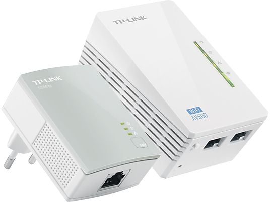 TP-LINK TL-WPA4220KIT AV500 2-Port Wifi Powerline Adapter Starter Kit - Adattatore powerline (Bianco)