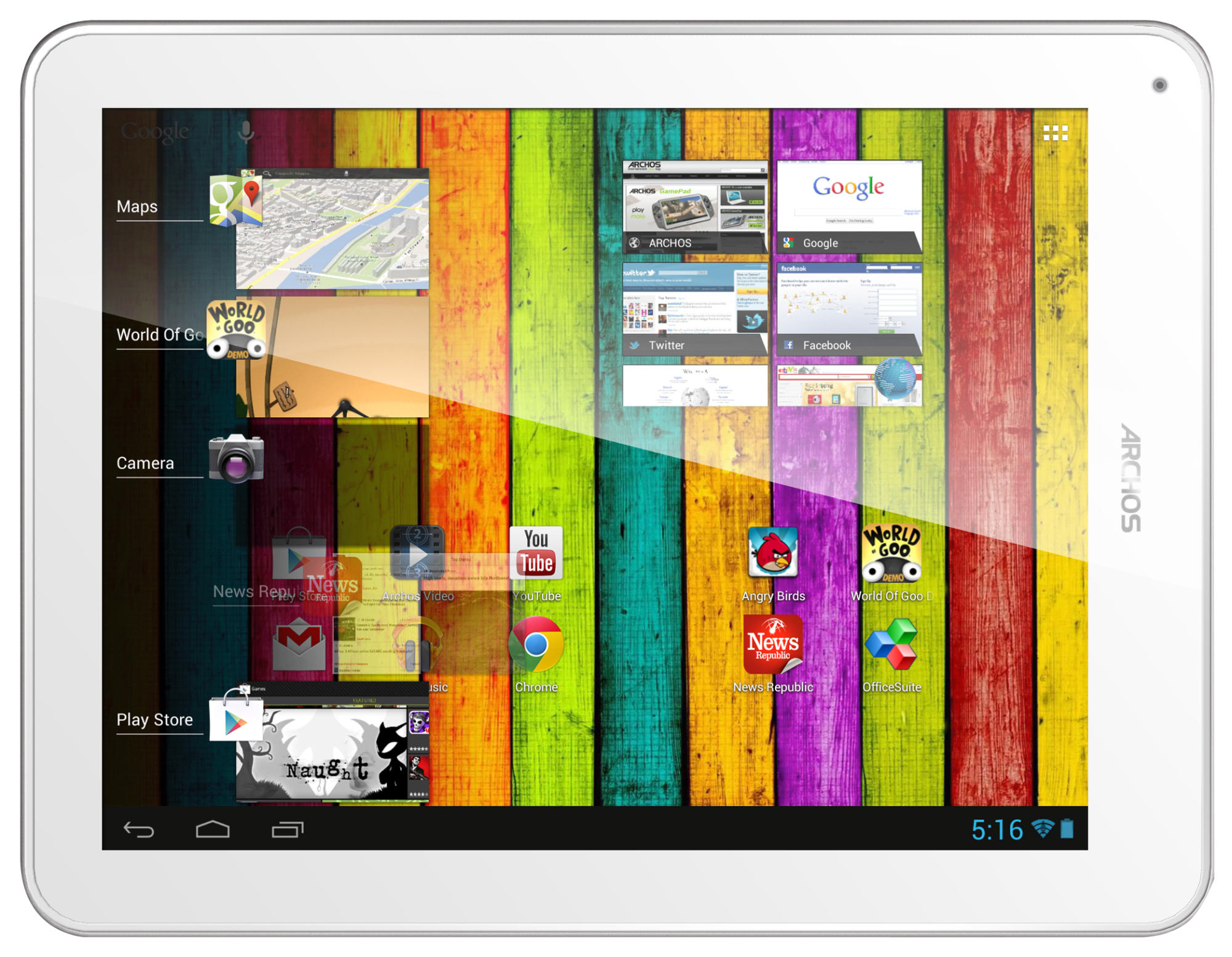 Tablet - Archos 97b Titanium HD, 8GB, cámara 2Mp